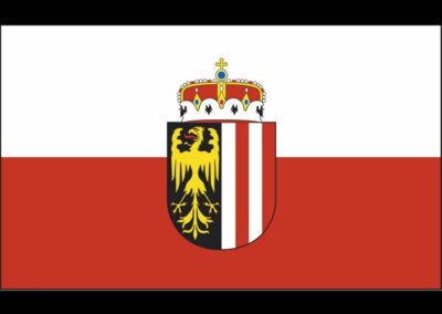 Oberösterreich Fahne mit Wappen