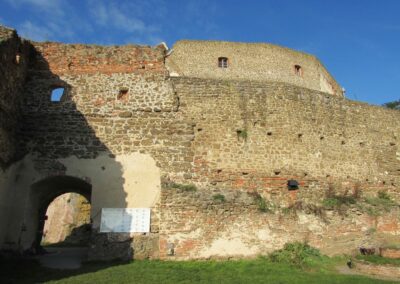 Burgenland - Güssing - Burgmauer Burg Güssing
