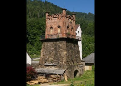 Kärnten - Frantschach - St. Gertraud, historischer Hochofen