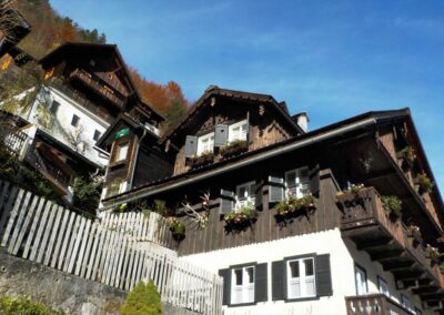 Oberösterreich - Hallstatt - Häuser der Marktgemeinde