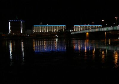 Oberösterreich - Linz - Donaubrücke bei Nacht