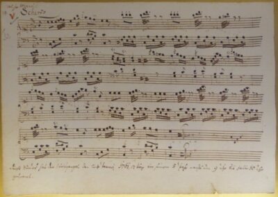 Sbg - Notenblatt von Leopold Mozart (Vater von Wolfgang Amadeus Mozart)