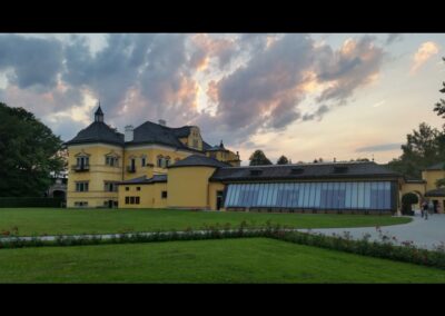 Sbg - Salzburg - Abenddämmerung über Schloss Hellbrunn