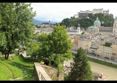 Sbg - Salzburg - Blick auf die Festung Hohensalzburg 2
