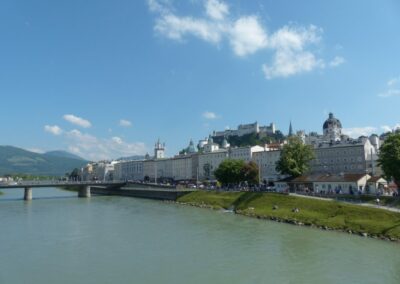Sbg - Salzburg - Blick auf die Festung Hohensalzburg