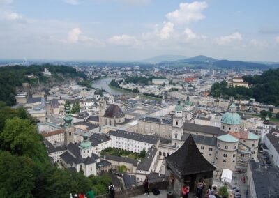 Sbg - Salzburg - Blick auf die Stadt 2
