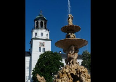 Sbg - Salzburg - Residenzbrunnen am Residenzplatz 3