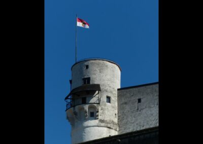 Sbg - Salzburg - ein Wehrturm der Festung Hohensalzburg 2