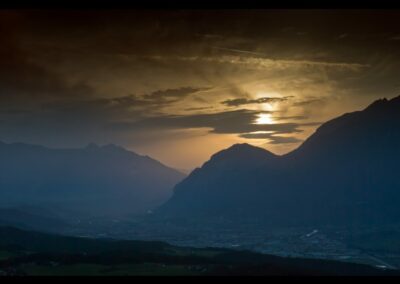 Tirol - Innsbruck - Sonnenuntergang über Innsbruck