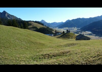 Tirol - Zöblen - Blick auf die kleine Gemeinde