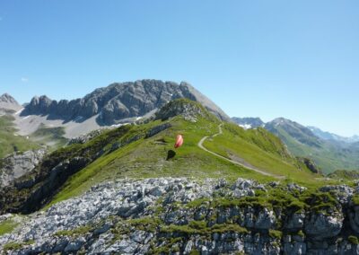 Bild zeigt: Prüfkopf in den Lechtaler Alpen