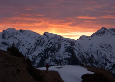 Bild zeigt: Sonnenaufgang in den Lechtaler Alpen