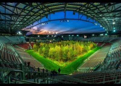 Bild zeigt: Kunstprojekt „For Forest“ im Wörthersee Stadion