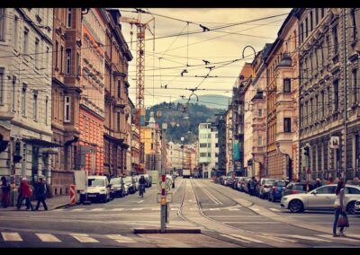 Bild zeigt: Stadtbild - Straßennetz Innsbruck