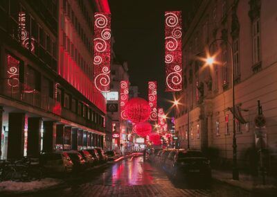 Bild zeigt: Wien - Weihnachtliche Straßenszene